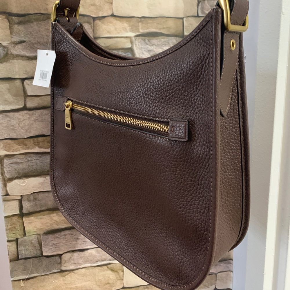 🔥SOLD🔥COACH pebbled leather saddle zip top Crosby - Picture 12 of 16